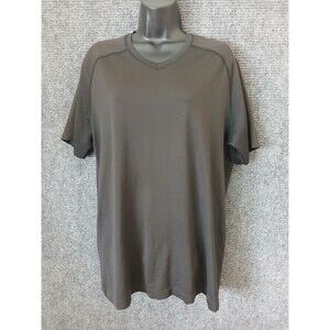 Lululemon T-Shirt Men's Size L Black Metal Vent Tech SS Get Outside Get Sweaty
